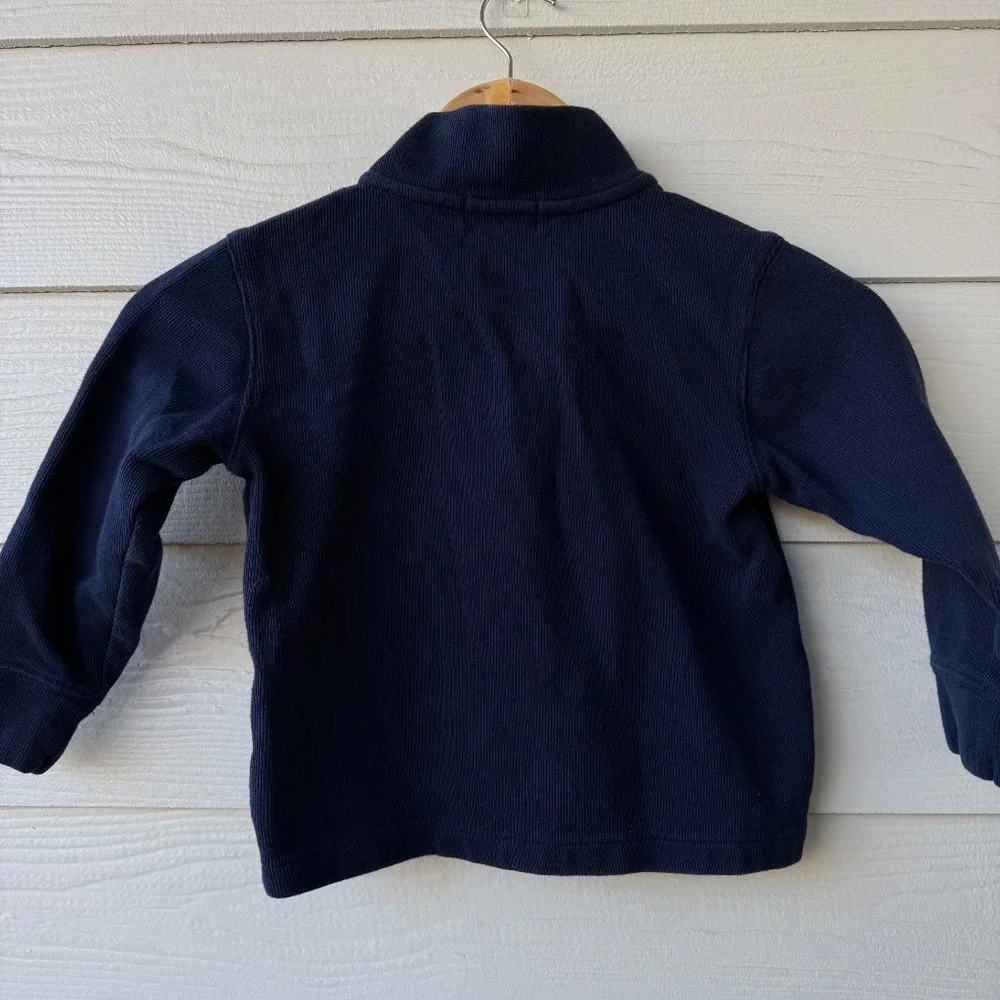 Polo Ralph Lauren Half Zip Pullover‎ Sweater | Kids 4 | Navy Red | Cozy Layer